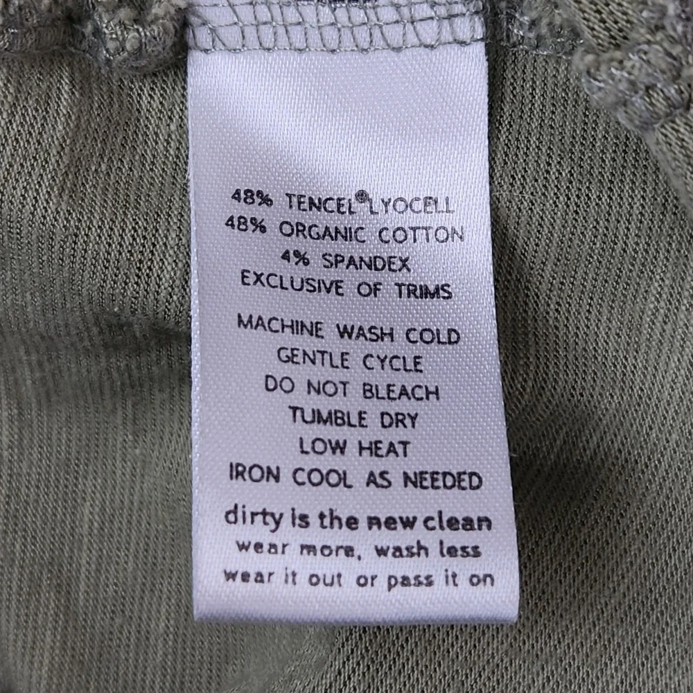 Horny Toad & Co Sonja Henley Top‎ Womens Small Green Long Sleeve Organic Cotton